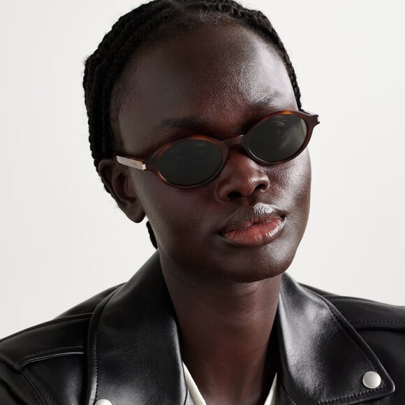 Saint Laurent JEANNE Sunglasses – Havana Oval Frame / Grey Lenses (SL751 002) - Picture 13 of 13